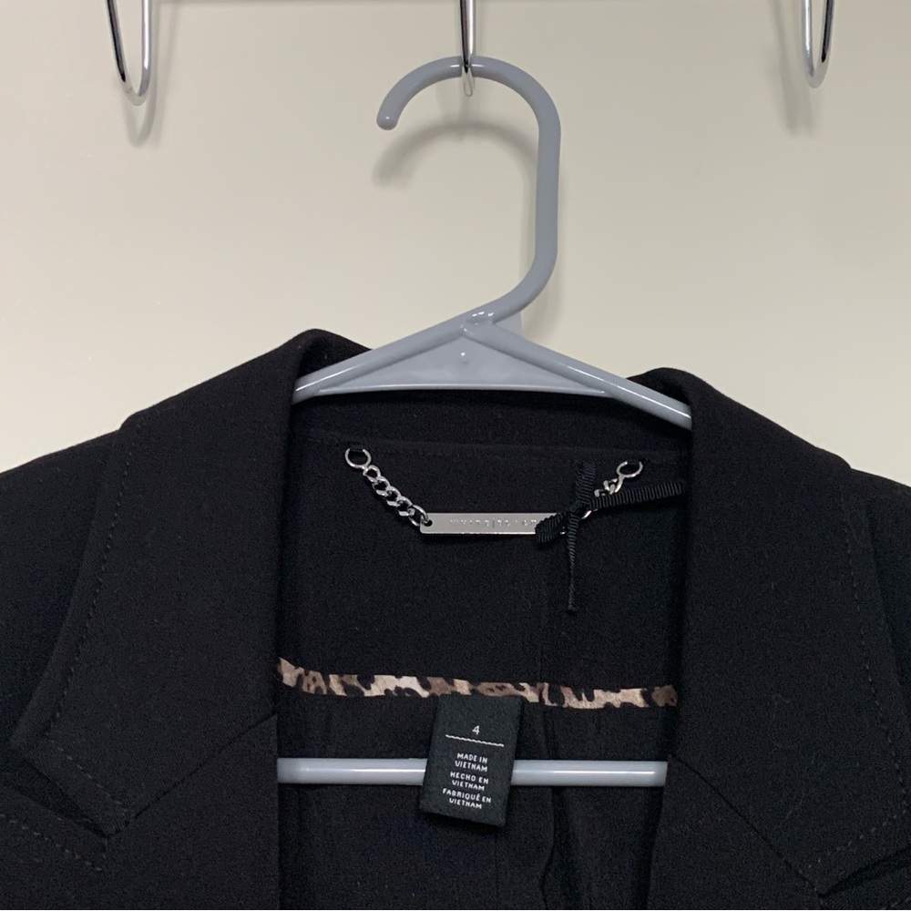 Women’s 4 WHITE HOUSE BLACK MARKET Black Single Button Blazer Jacket - Picture 4 of 6